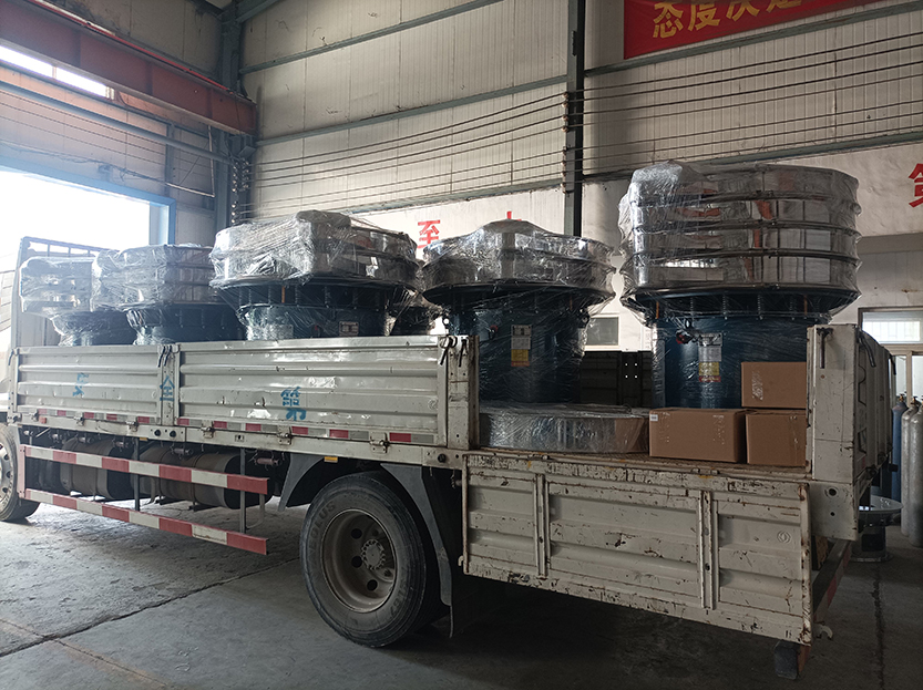 7臺(tái)旋振篩加超聲波系統(tǒng)發(fā)貨