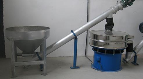 山東某淀粉廠家定制的配套振動篩篩分輸送系統(tǒng)，使用效果良好！